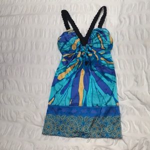Hale Bob colorful silk dress